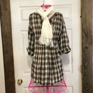 Cato 22/24 W plaid top